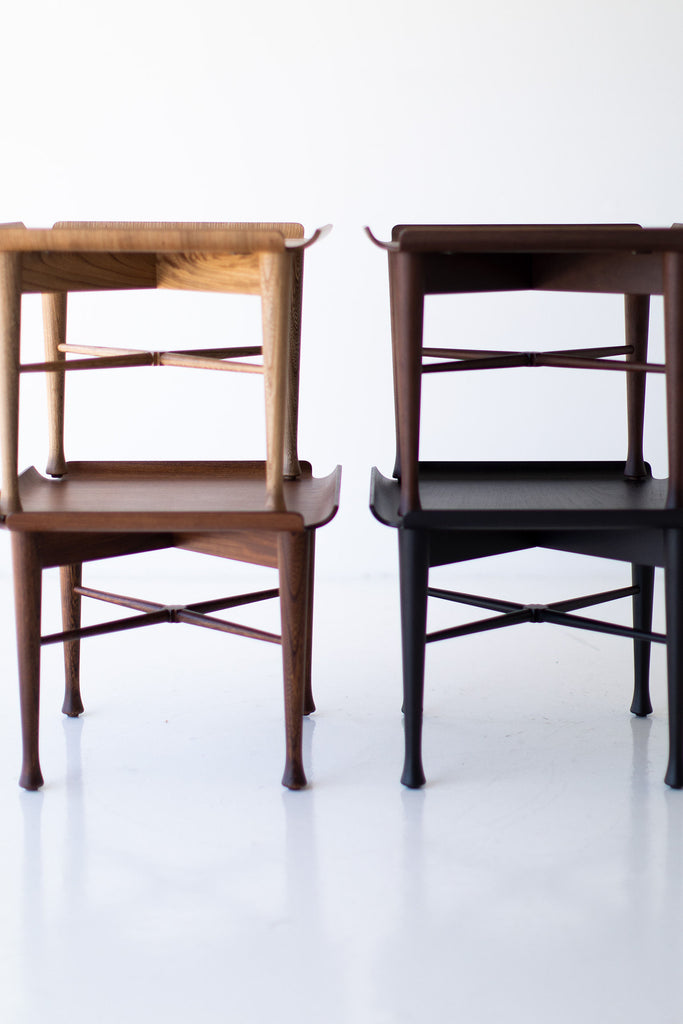 Lawrence Peabody Walnut Side Table - 2007 - Craft Associates Furniture