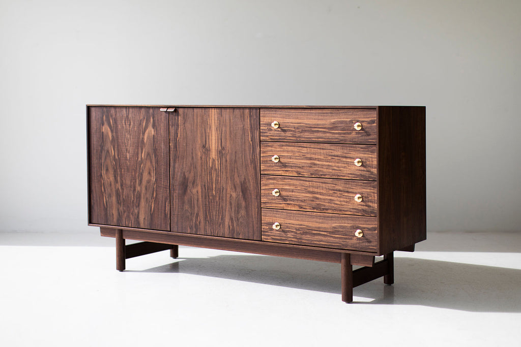 Modern Walnut Credenza : The Peabody Collection
