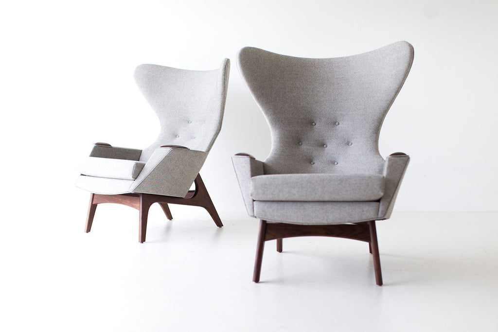 Wooly Modern Arm Chair in Wool - 1407, image  2