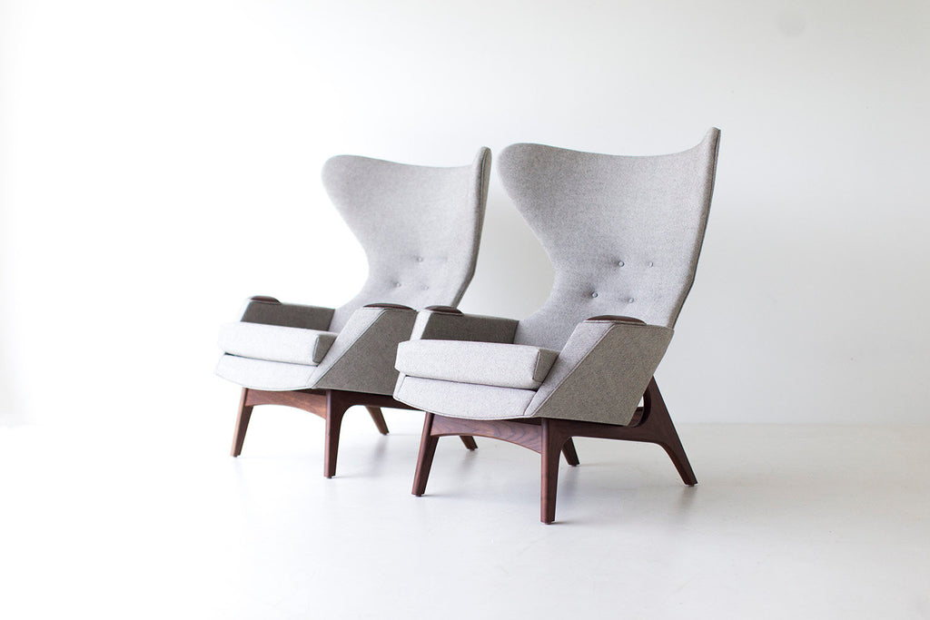 Wooly Modern Arm Chair in Wool - 1407, image 7
