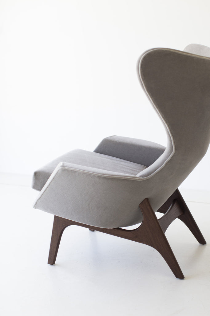 Craft Modern Grey Mohair Arm Chair - 1407, image 2