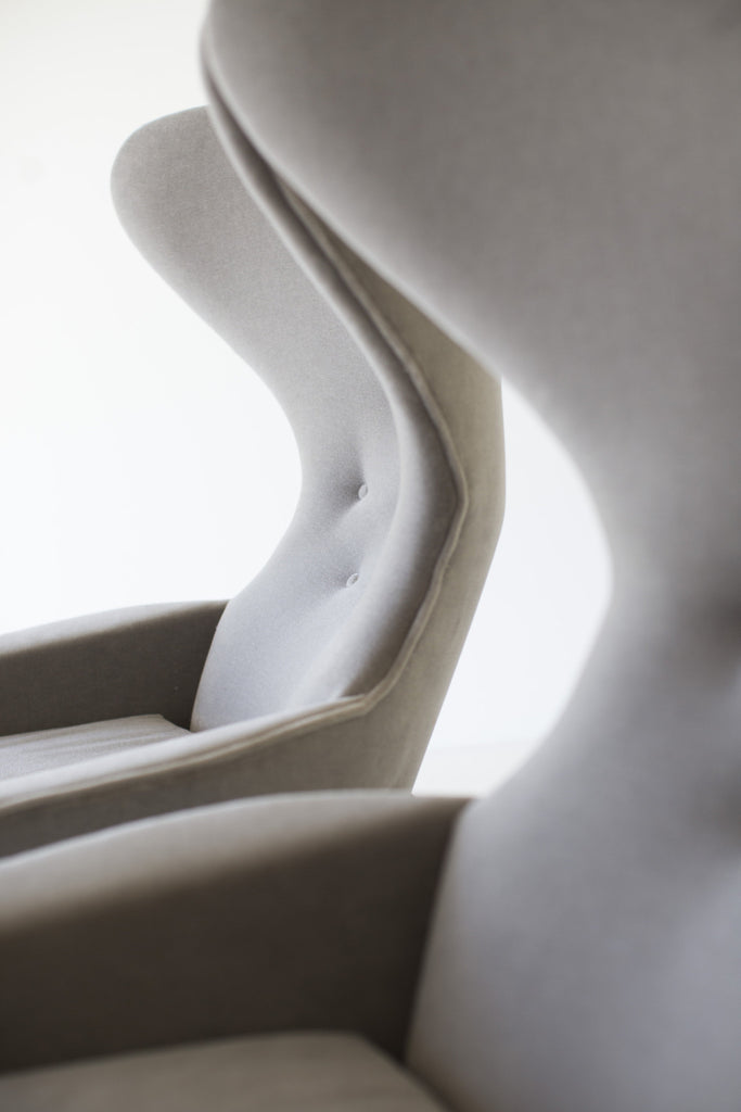 Craft Modern Grey Mohair Arm Chair - 1407, image 4